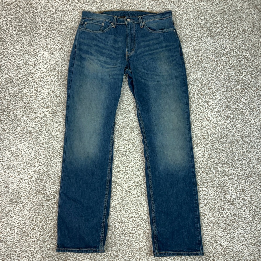 Levis Jeans Mens 34x34 Blue 559 Relaxed Straight Stretch Denim Casual Everyday